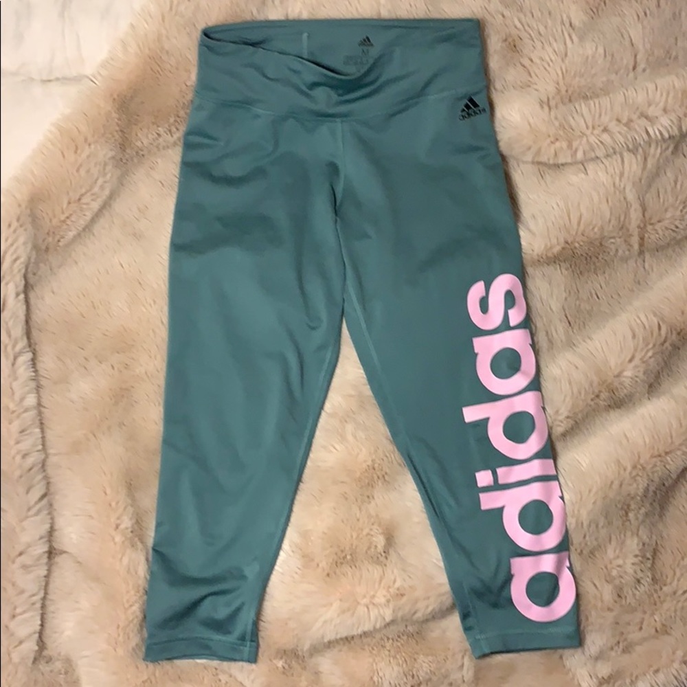 Adidas Teal Capri Sport Legging